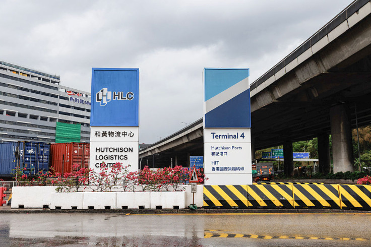 Container operations at Kwai Tsing. Hong Kong's merchandise exports grew