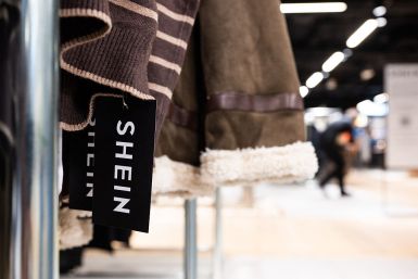 the logo of Asian e-commerce giant Shein on a label