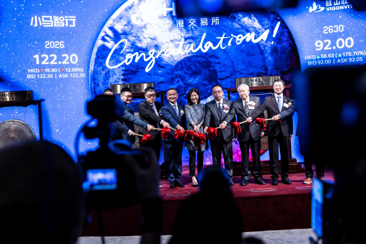People attend the initial public offering (IPO) launch of Pony.AI