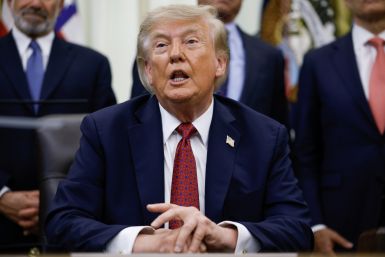 U.S. President Donald Trump speaks during a healthcare affordability event